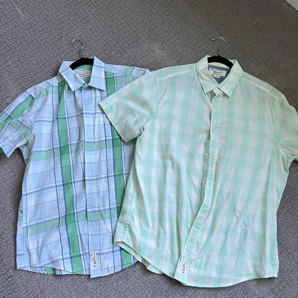 Original Penguin - Bundle of 2 Men’s Cotton Short Sleeve Shirts